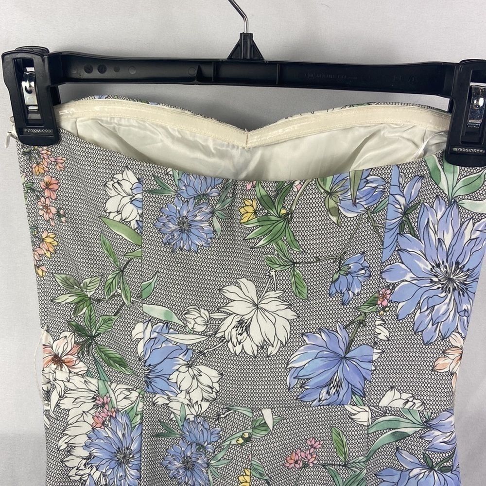 H&M Strapless Floral Wide Leg Cropped Romper - Picture 6 of 8